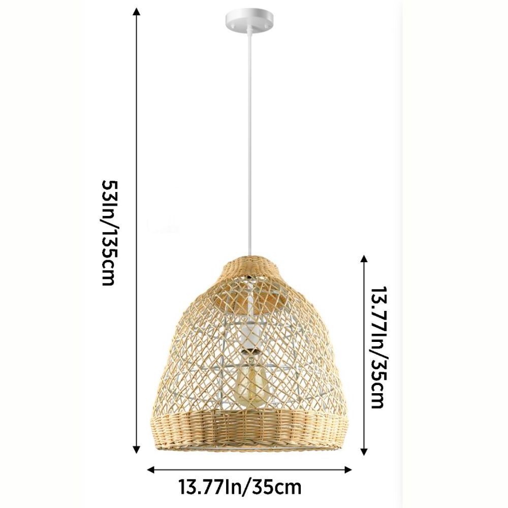 Best Seller Natural Rattan Wicker Lampshade Woven Seagrass Ceiling Pendant Lights Bamboo Products Crafts For Home Decoration