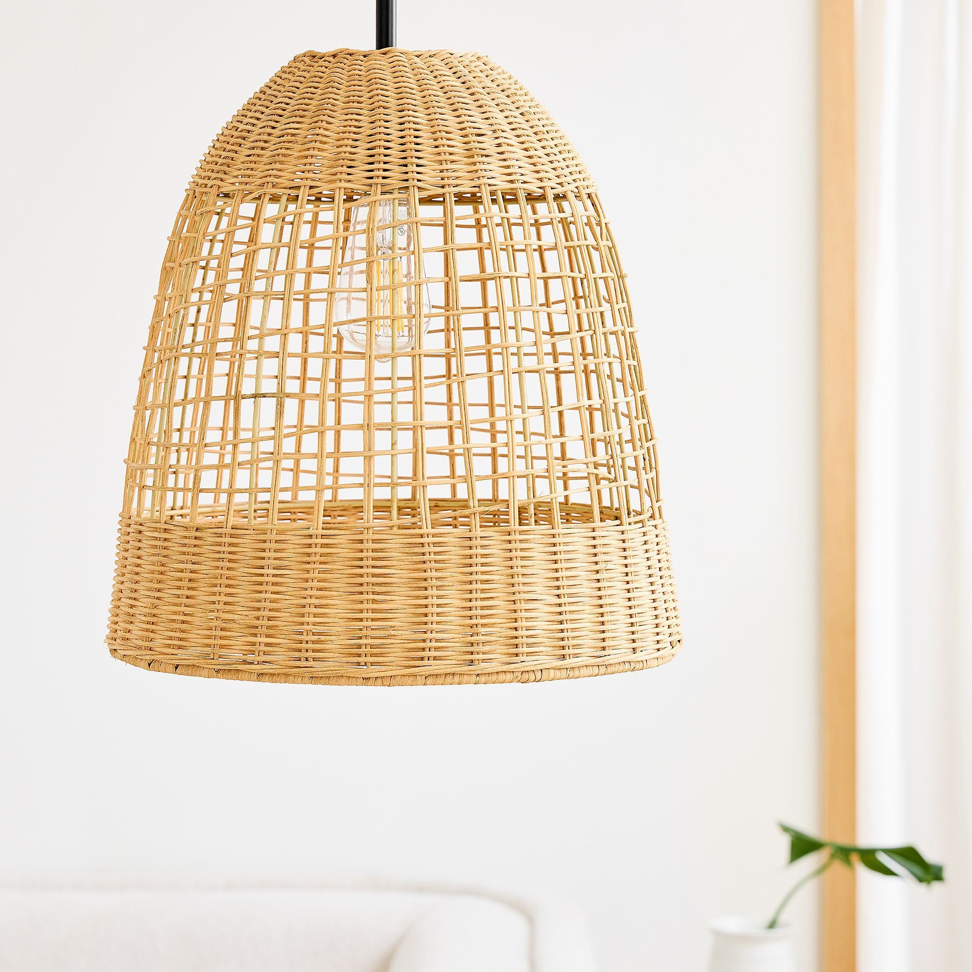 Wholesales Elegant Rattan Lampshade Lamp Shades Covers Home Decoration Covers Chandeliers Pendant Ceiling Lights Hanging Bamboo