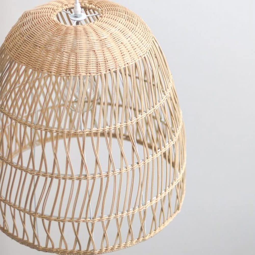 Rattan Ceiling Pendant Light Wholesale Hanging Lampshade Wicker Lamp Shade Cover Living Room Home Decor Latest Product Modern 80