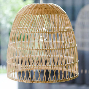 Rattan Ceiling Pendant Light Wholesale Hanging Lampshade Wicker Lamp Shade Cover Living Room Home Decor Latest Product Modern 80