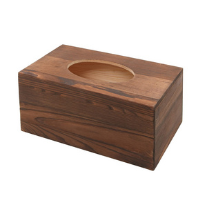 Decoration homeware  tissue dispenser box cover facial bead wood tissue box paper holder set