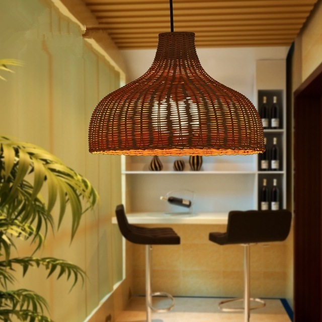 hot trend pendant light fixture 100% handmade rattan lamp shade low price buying in large quantity