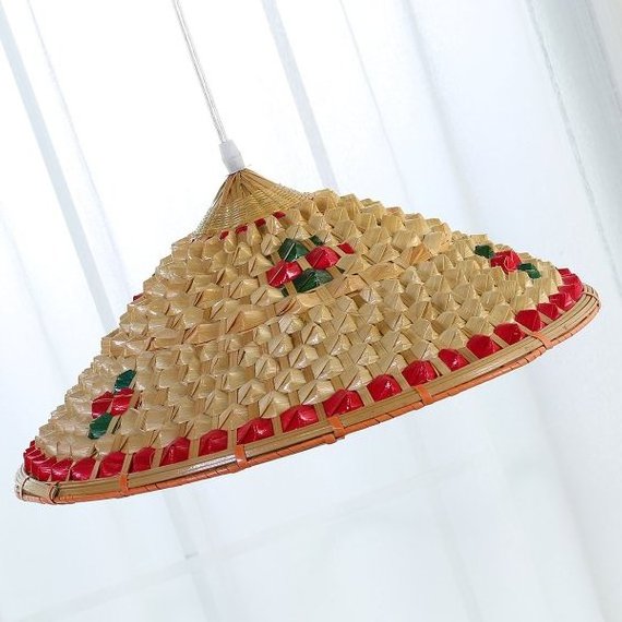 Best selling cheapest products online Vietnam wholesale cheap decorative bamboo hat lamp shade frame high quality