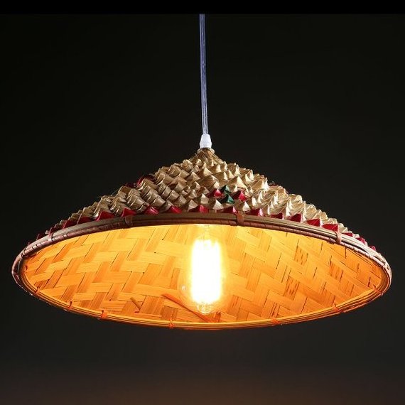 Best selling cheapest products online Vietnam wholesale cheap decorative bamboo hat lamp shade frame high quality