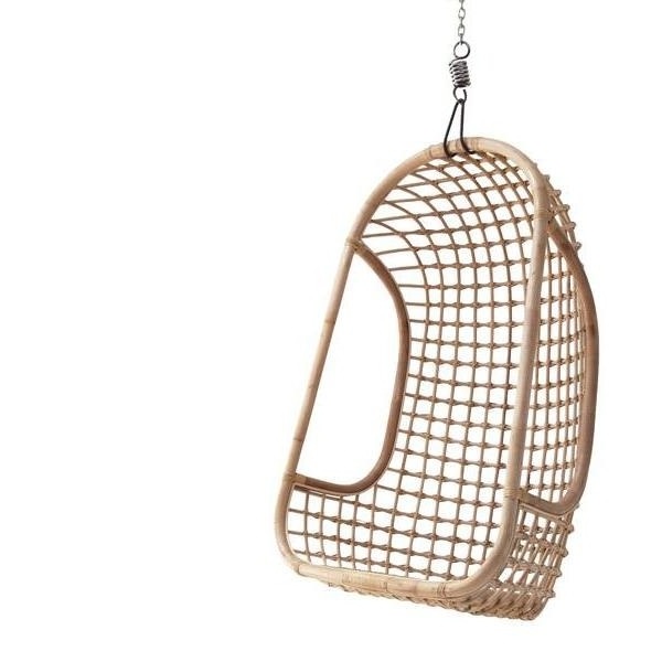 Eco-friendly unique rattan hanging chair woven swing hanging chair rattan for decoration