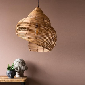 Wholesale Home Decor Modern Bamboo Lampshade Made in Vietnam Indoor Hanging Ceiling Light Decorative Chandeliers Pendant Lights