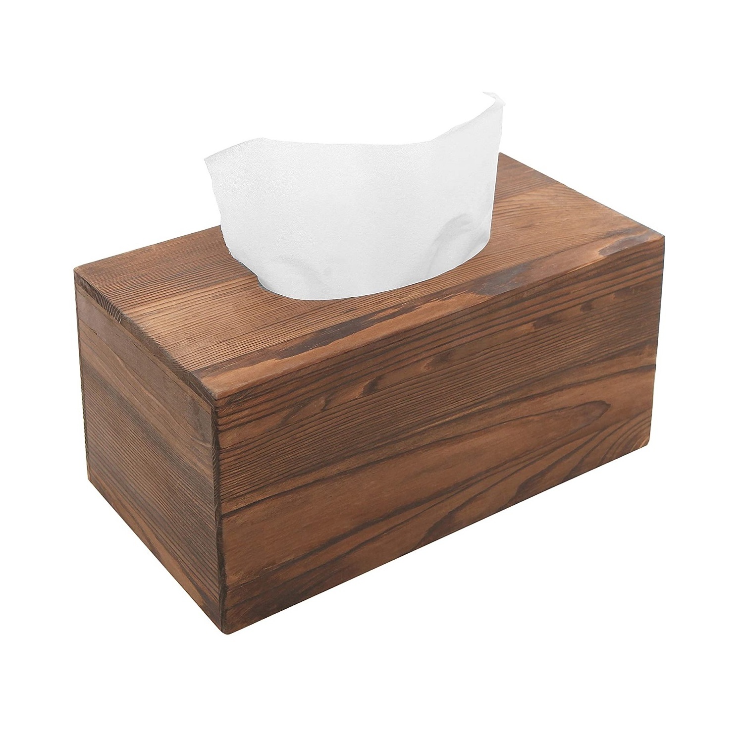 Decoration homeware  tissue dispenser box cover facial bead wood tissue box paper holder set