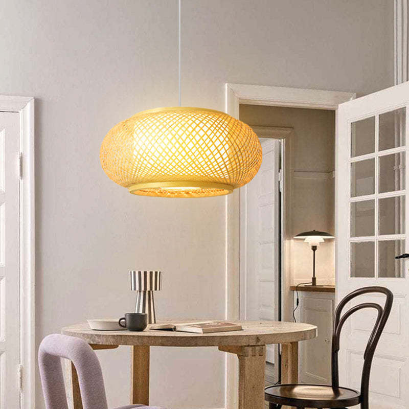 Hot trend vintage lamp shade wire frames wholesale, natural rattan wooden Popular Pendant OEM Craft Bedroom Ceiling Lighting