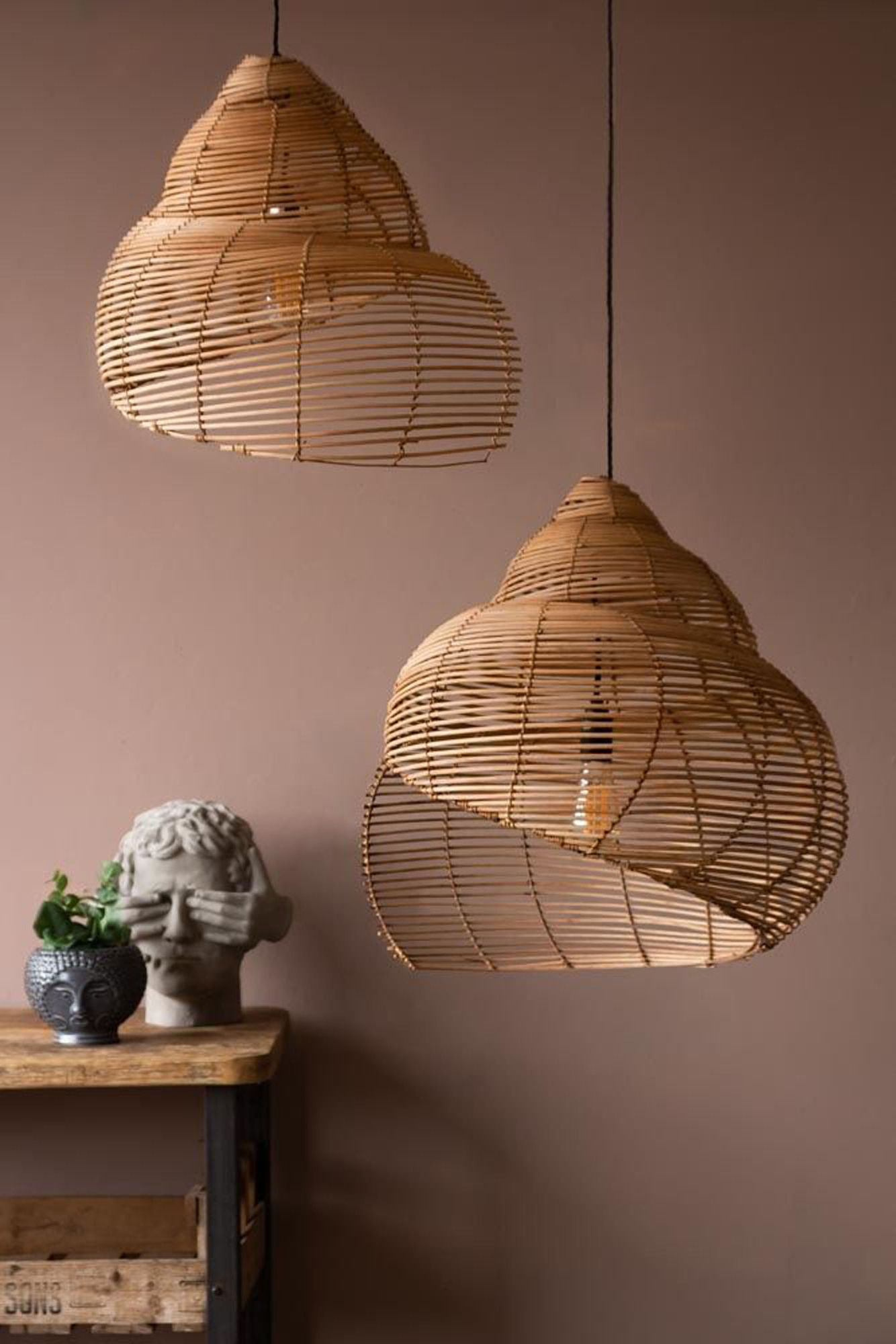 Wholesale Home Decor Modern Bamboo Lampshade Made in Vietnam Indoor Hanging Ceiling Light Decorative Chandeliers Pendant Lights