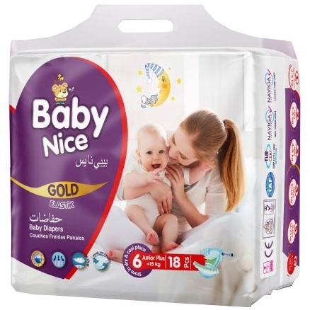 Baby Diapers Baby Nice Gold Junior Plus (6) 18 pieces High Quality Best Price Baby Diapers Ask Price