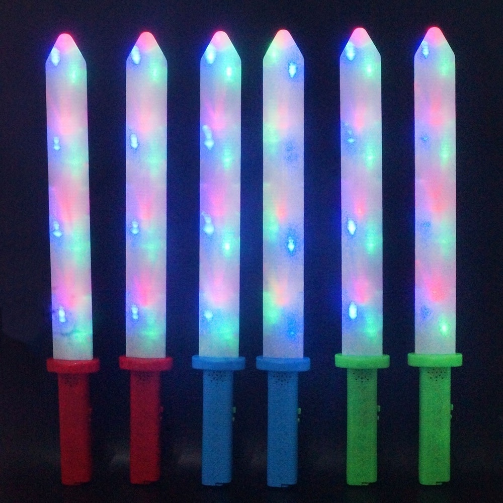 Sales promotion Multi Color Bright Led Double edge Bright Sword Pixel Light toy swords katana