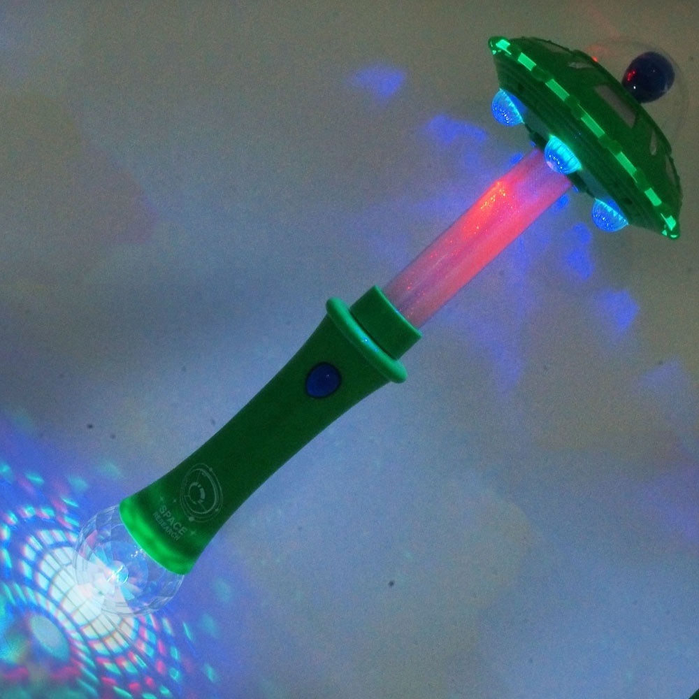 Space flying saucer Glow flash stick Light Up Flashing wand toys