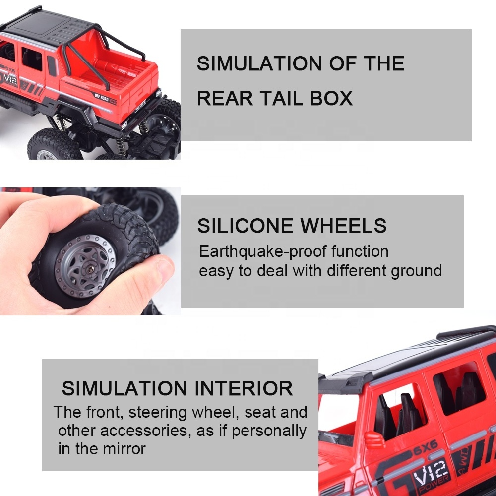 Big Remote Control Vehicle Off-road Six rounds Mountain Monster Truck 6wd Rc Car