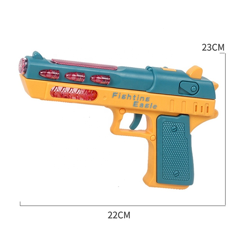 New product Flash Vibration Toy Gun Simulation sound Light Children's Toy Gun plastic Electric Pistol