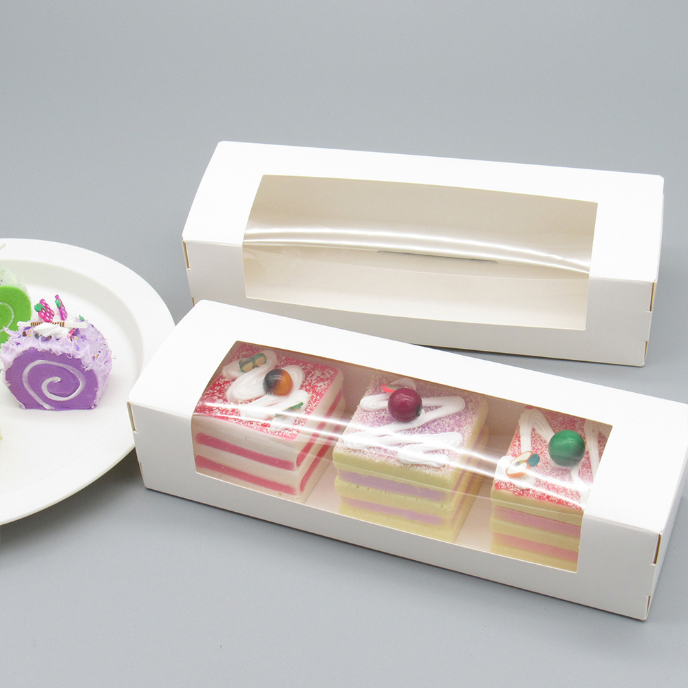 Bakery Cake Pastries Boxes Packing Cardboard Paper Pastry Box White Custom Size Logo Printing Food Container Cake Packaging