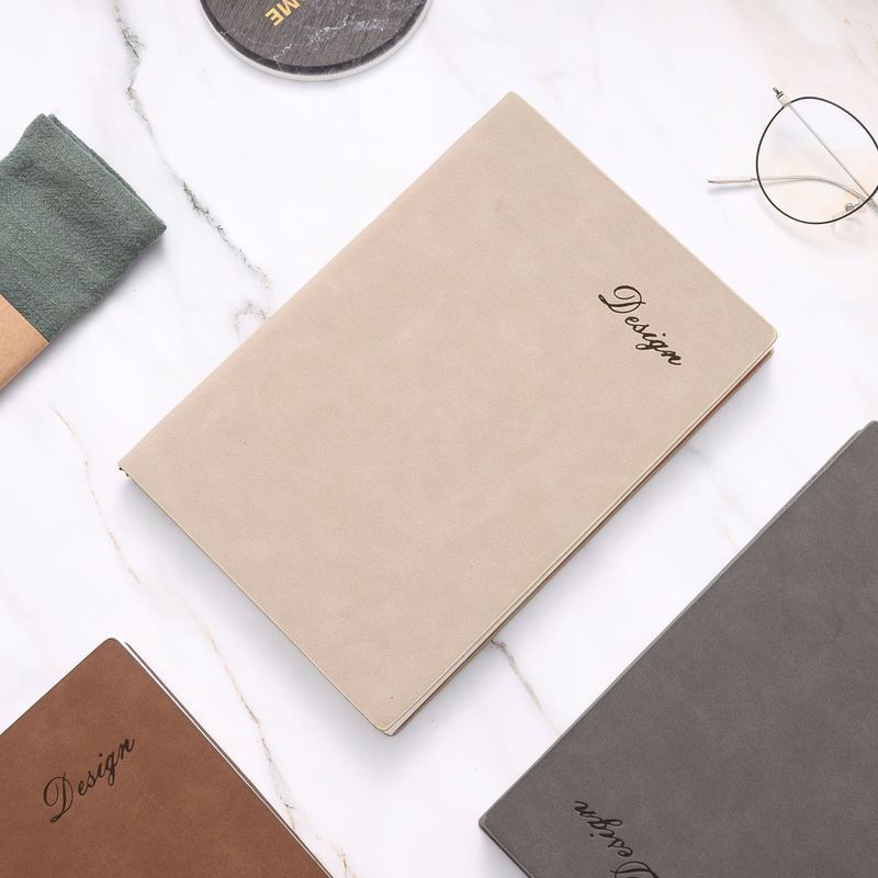 Embossed Travelers Pu Leather Bound Cover Notebook A5 Genuine Custom Soft Pu Leather Notebook