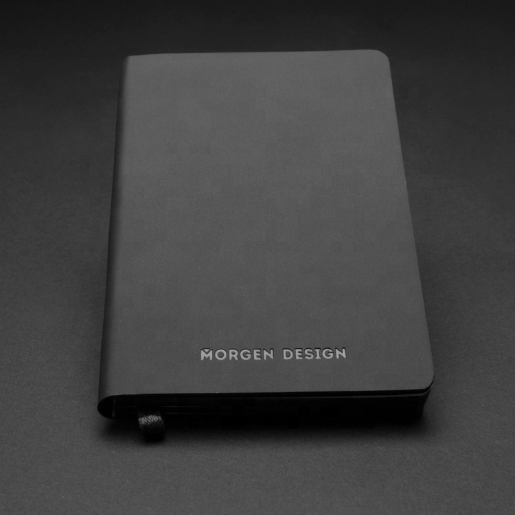 Promotional Gifts Stationary PU Planner Journal Notebooks Business A4 A5 Leather Custom Logo Printed Debossed Soft Black Diary