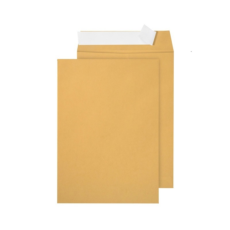 Custom Printing Kraft Paper Self Adhesive A4 Envelopes Gift Envelope Offset Printing Customized Color Cards Packaging 7-15 Days