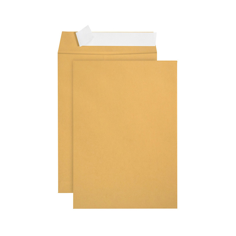 Custom Printing Kraft Paper Self Adhesive A4 Envelopes Gift Envelope Offset Printing Customized Color Cards Packaging 7-15 Days