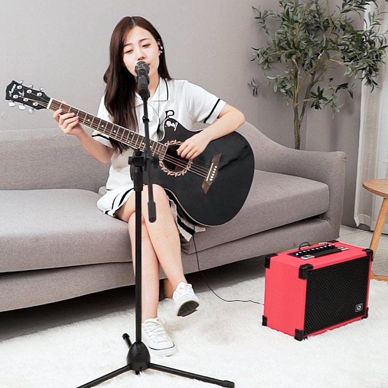 SHIDU 100w Portable rechargeable bluetooth karaoke speaker Professional Musical instrument Audio  guitar amplifier PA Speaker