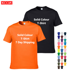 High Quality 100% Cotton Custom T Shirt For Men Blank Cotton T-Shirt Plus Size Men'S T-Shirts