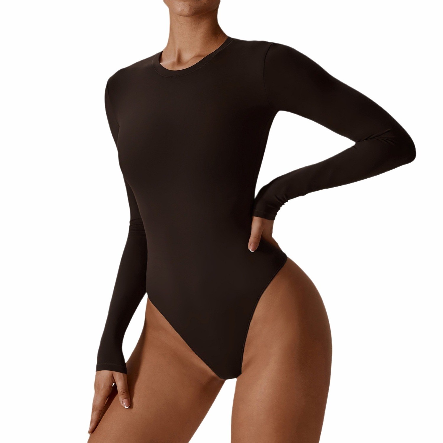 New Arrival Wholesale Woman Long Sleeve Sexy Bodysuit One Piece Mesh Jumpsuit For Woman Outfit