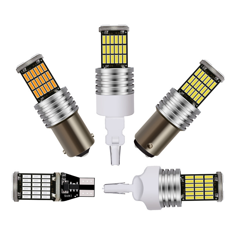 Yosovlamp high brightness car led lighting P21W PY21W bulb 1156 BA15S led 45smd LED reverse lights P21W 45smd for stop lights