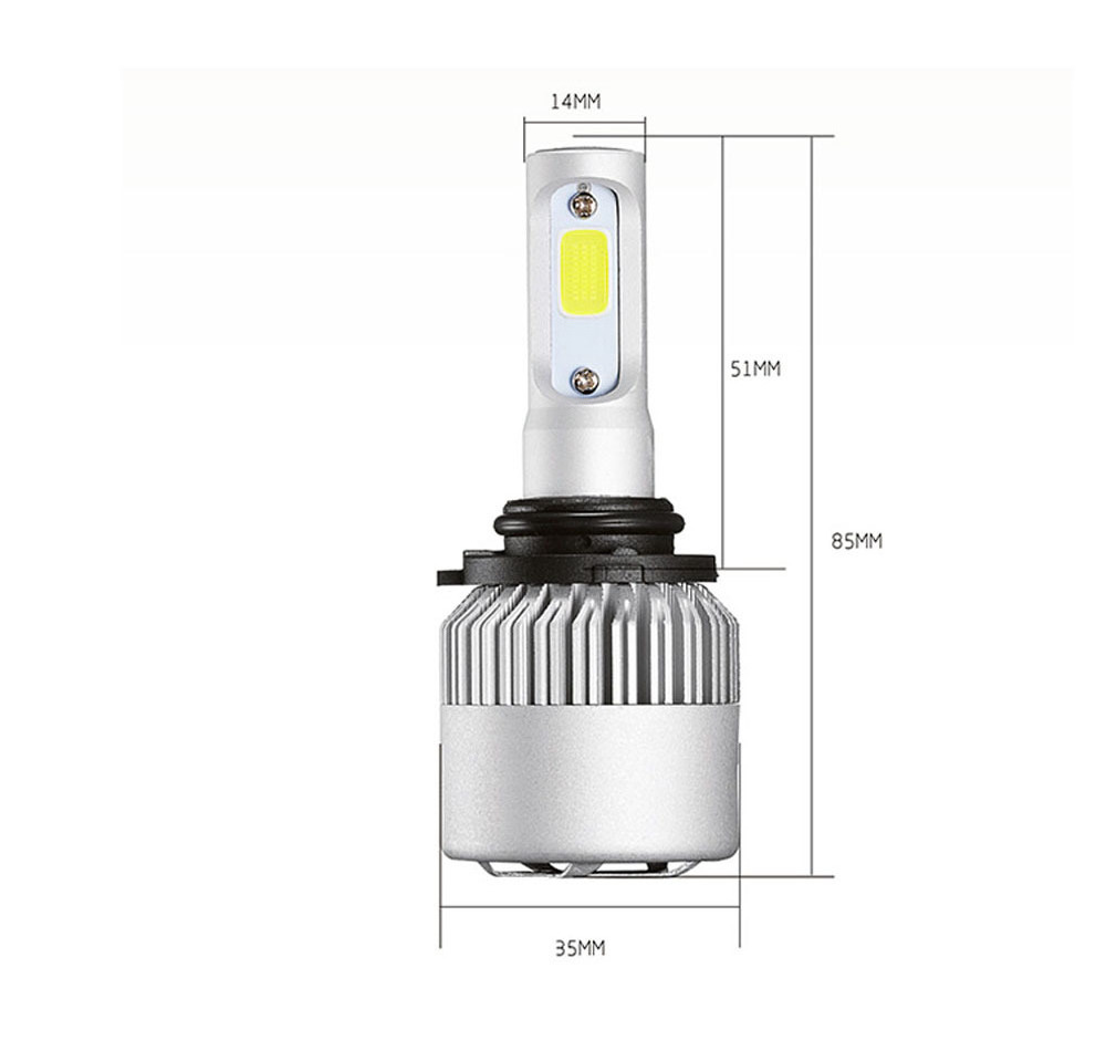 Yosovlamp Lower price high quality s2 cob 18w 24w headlamp bulb C6 H4 9003 HB2 car led headlight 6000k 6000lm 40w bulb lamp 9003