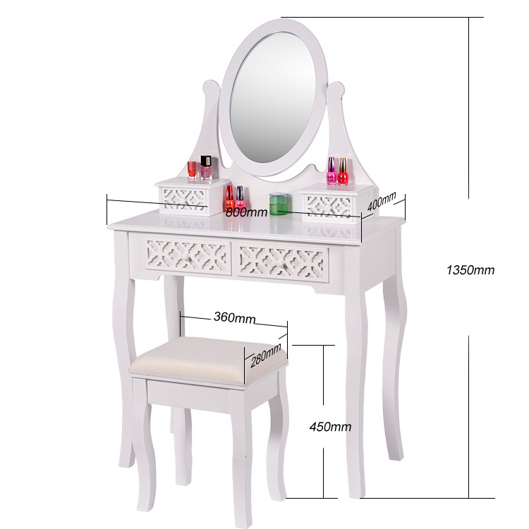 European Style Living Room Furniture Dressing Table With Drawers