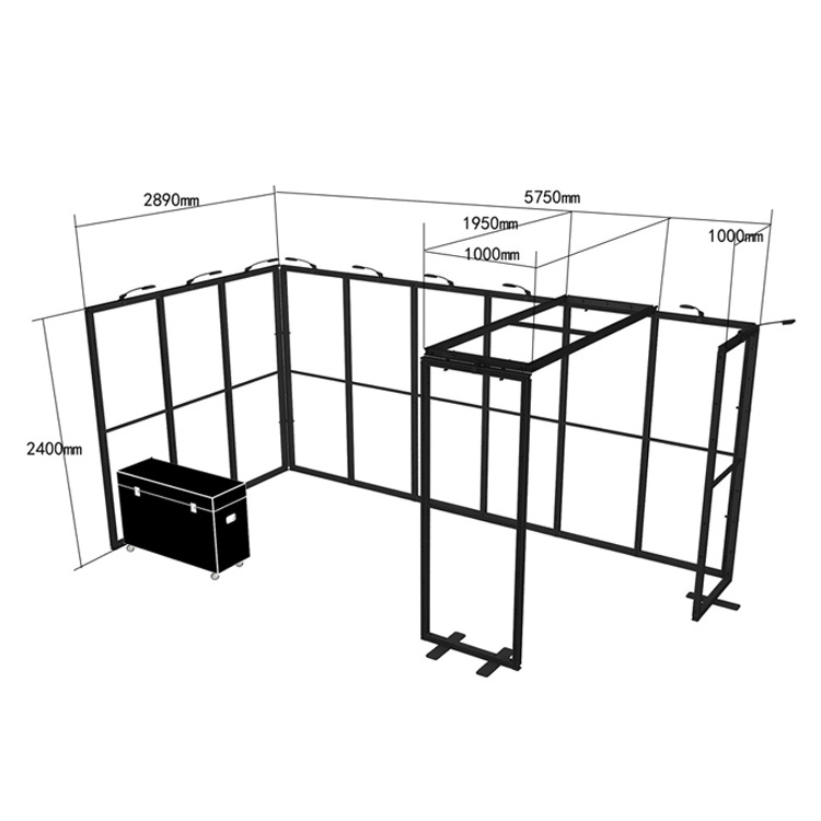 New design custom trade show booth with fabric signs small corner expo booth promotion show booth displays