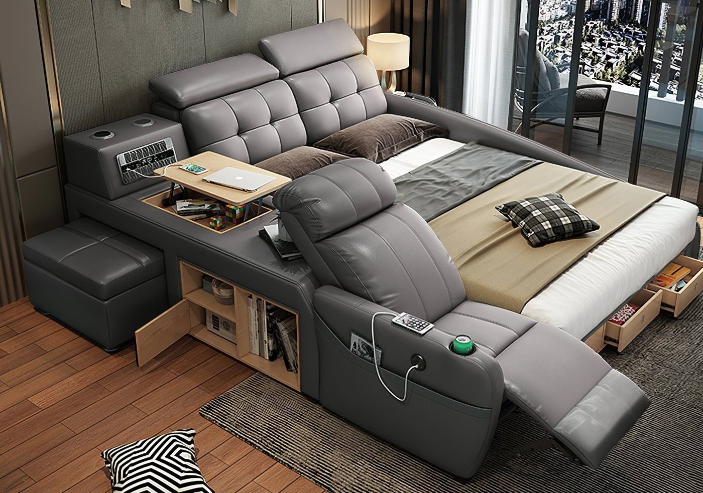 New Arrival multifunctional massage bed popular design modern electric recliner sofa bed A693