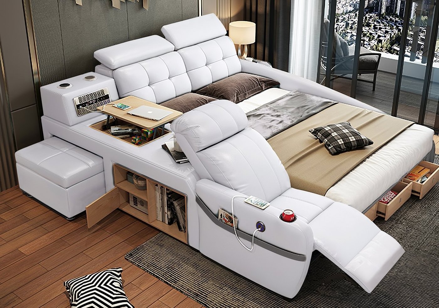 New Arrival multifunctional massage bed popular design modern electric recliner sofa bed A693