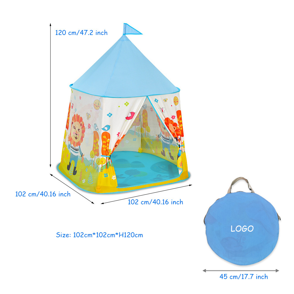 Wholesale Hot Sale Baby Folding Tent Ocean Ball Pool Game Indoor Game Room Boy Girl Baby Square Lion Toy Yurt Kids Tent Outdoor