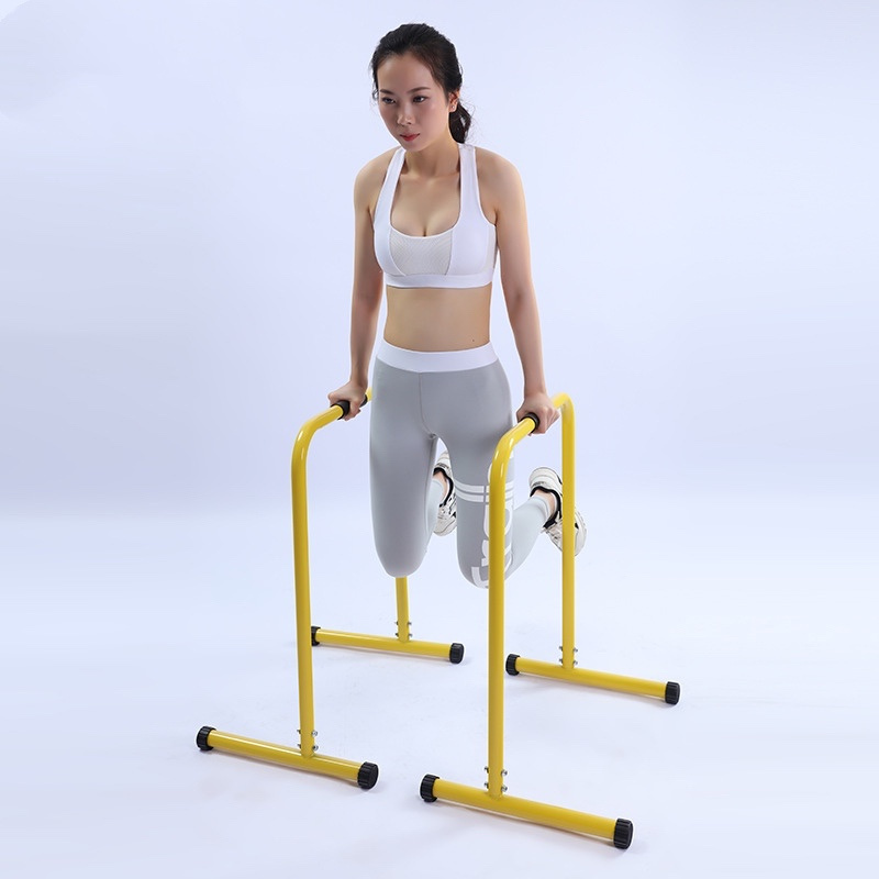 Adjustable Adult Folding Sports Training Physiotherapy Parallettes Used Foldable Iron Dip Stand Parallel Bars For Sale/