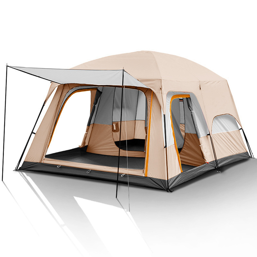 High Quality Automatic Two Room Waterproof And Sunscreen With Large Space Camping Tent For Family Camping