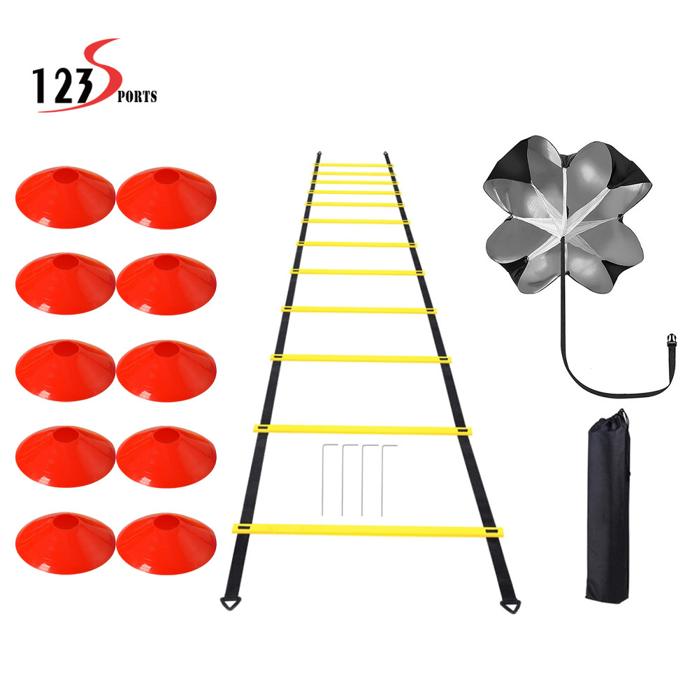 Speed Soccer Football Agility Ladder Agility Equipment Training Set Cones Fitness Running Speed Training Resistance Umbrella