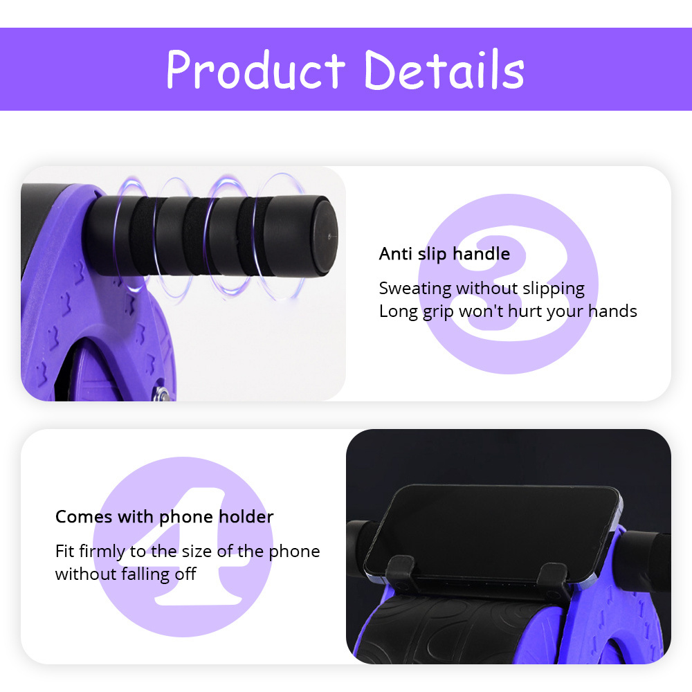 New Arrivals 6 in 1 ab wheel roller kit Ab Abdominal Exercise Roller Rebound Abs Muscle Wheel 2024 New Ab Wheel Roller