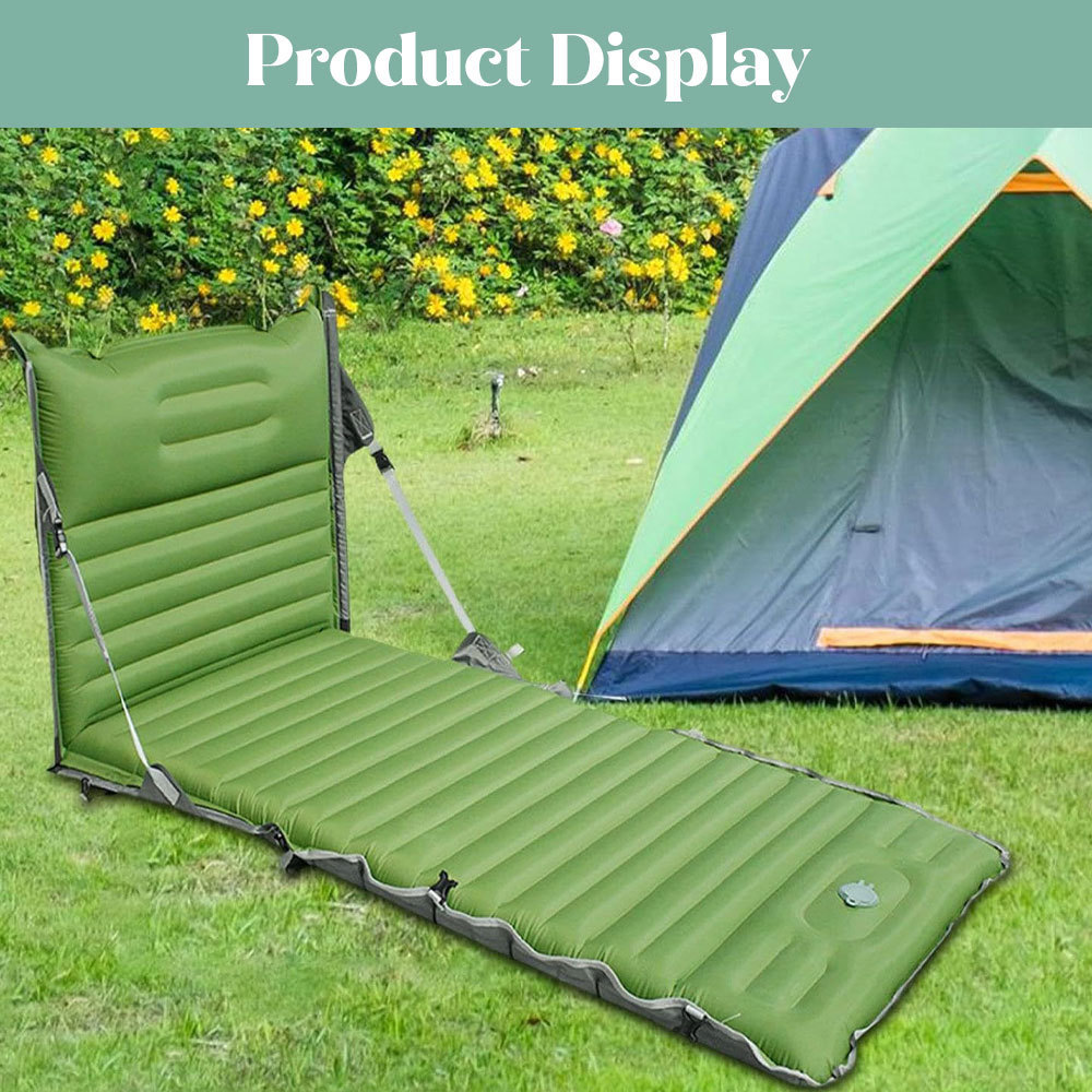 Portable Extended Version Inflatable Folding Chair Sleeping Mat Inflatable Beach Chair