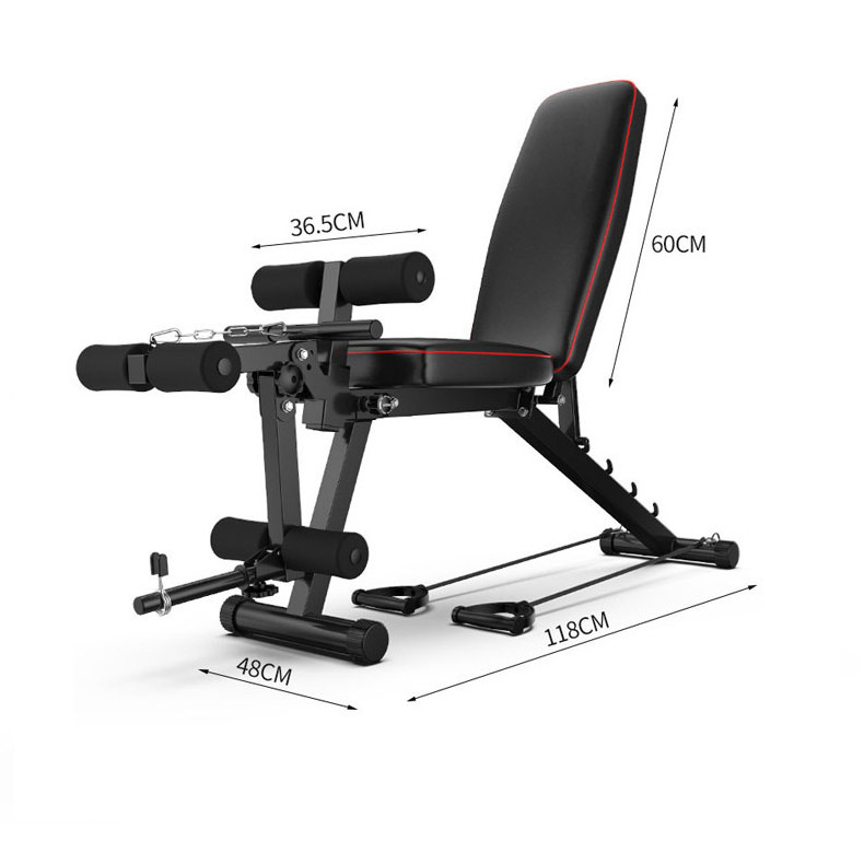 2022 Multifunction Weight Training Gym Fitness Equipment Adjustable Sit Up Weight Bench