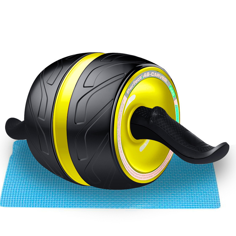 Chinese Manufacture Hot Sale Indoor Exercise Machine Ab Coaster Gym Fitness Resilient Abdominal Roller Wheel With Knee Support