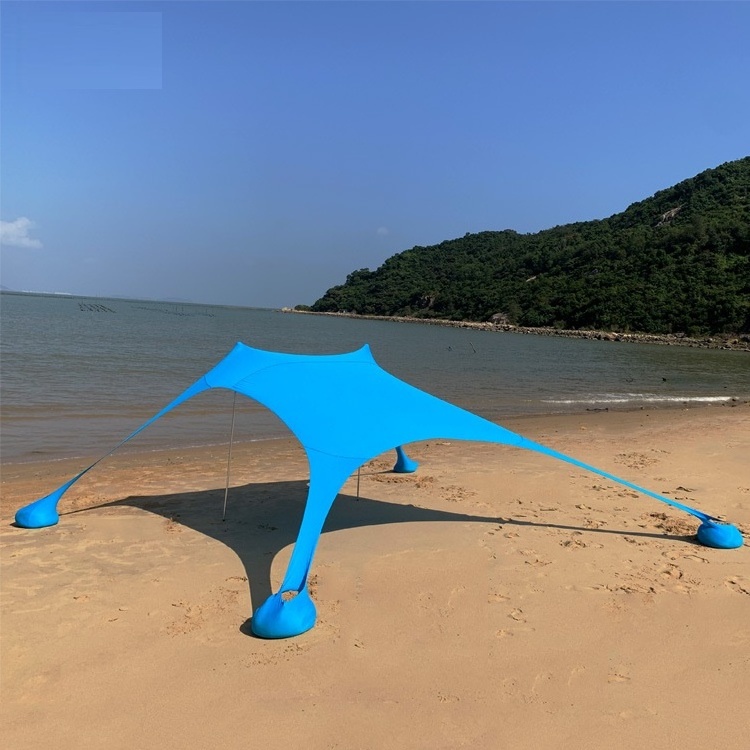 Customization Parasol Sun Shade Sunshade With Sandbag UV Protection Outdoor Beach Tent Sun Shade Net Canopy Tent Outdoor/