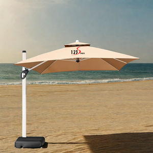 123Sports 360 Rotatable 2.5M 3M High Load Bearing Outdoor Garden Parasol Terrace Parasol Outdoor Parasols Umbrella