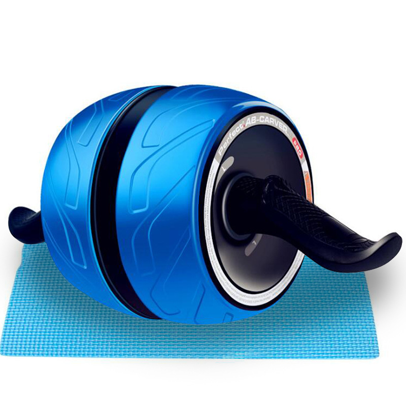 Chinese Manufacture Hot Sale Indoor Exercise Machine Ab Coaster Gym Fitness Resilient Abdominal Roller Wheel With Knee Support