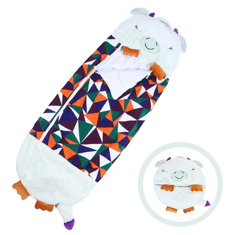 2022 Hot Sale Plush Cute Toy Animal Cartoon 4 Seasons Kids Sleeping Bag  For Children With Carry Bag