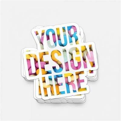 Custom Sticker Vinyl Die Cut Stickers Printing Adhesive Waterproof Company Cartoon PVC Logo Transparent Stickers