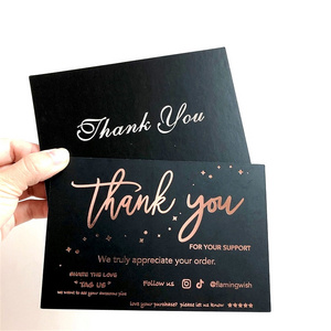 Cheap Custom Thank You Card For Businesses Greeting Card With Logo Thank You Card Printing