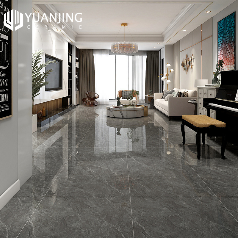 Foshan Marble Slab Grey Beige 750x1500mm Interior Decoration Modern Indoor Full Body Tiles Porcelain Floor Tile More Than 5 Year