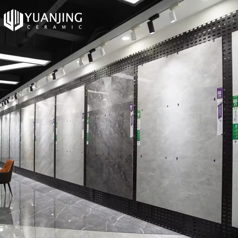 China Tiles Supplier 800x800mm Grey Whole-Body Marble Floor Porcelain Ceramic Tiles Flooring Design Non Slip Bedroom Floor Tiles