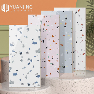 Bright Colored Terrazzo Tiles Full Polished Glazed Ceramic Tiles 300x600mm Kitchen Toilet Simple Bathroom Wall Tiles Non-slip