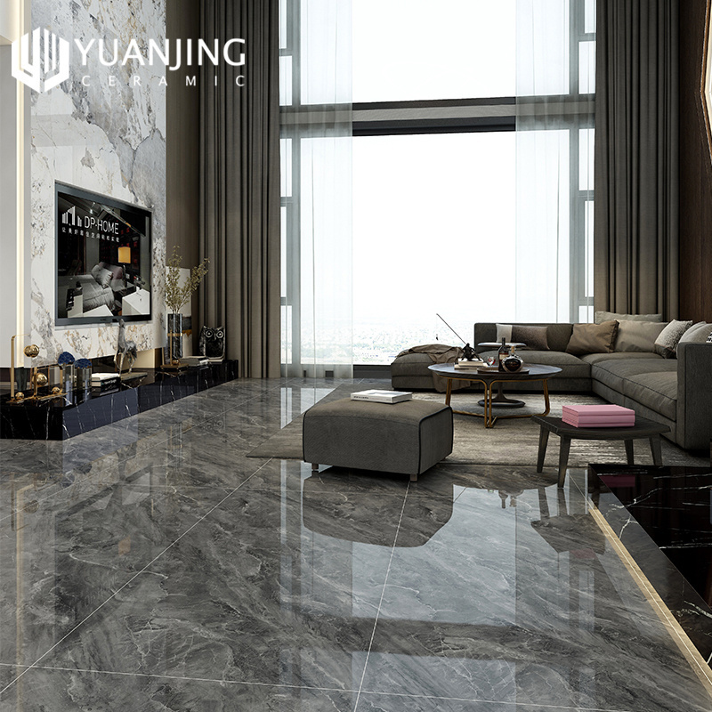 Foshan Marble Slab Grey Beige 750x1500mm Interior Decoration Modern Indoor Full Body Tiles Porcelain Floor Tile More Than 5 Year